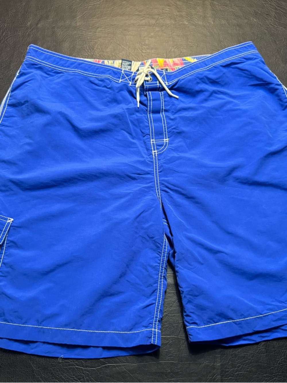 Polo Ralph Lauren Blue Swim Trunks Board Shorts 2XB Big Tall Dadcore Beach